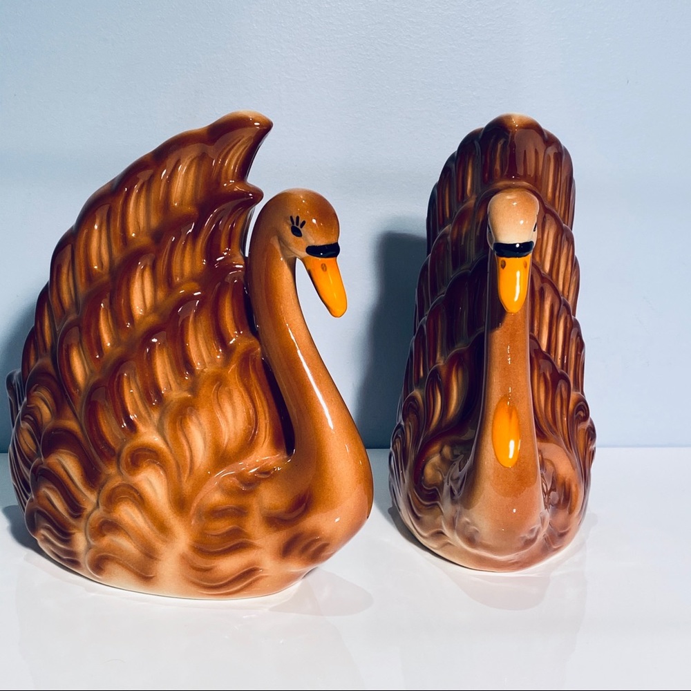 Swan Planter 1970s’ Ceramic Vintage Set 2